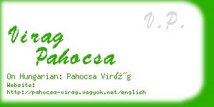 virag pahocsa business card